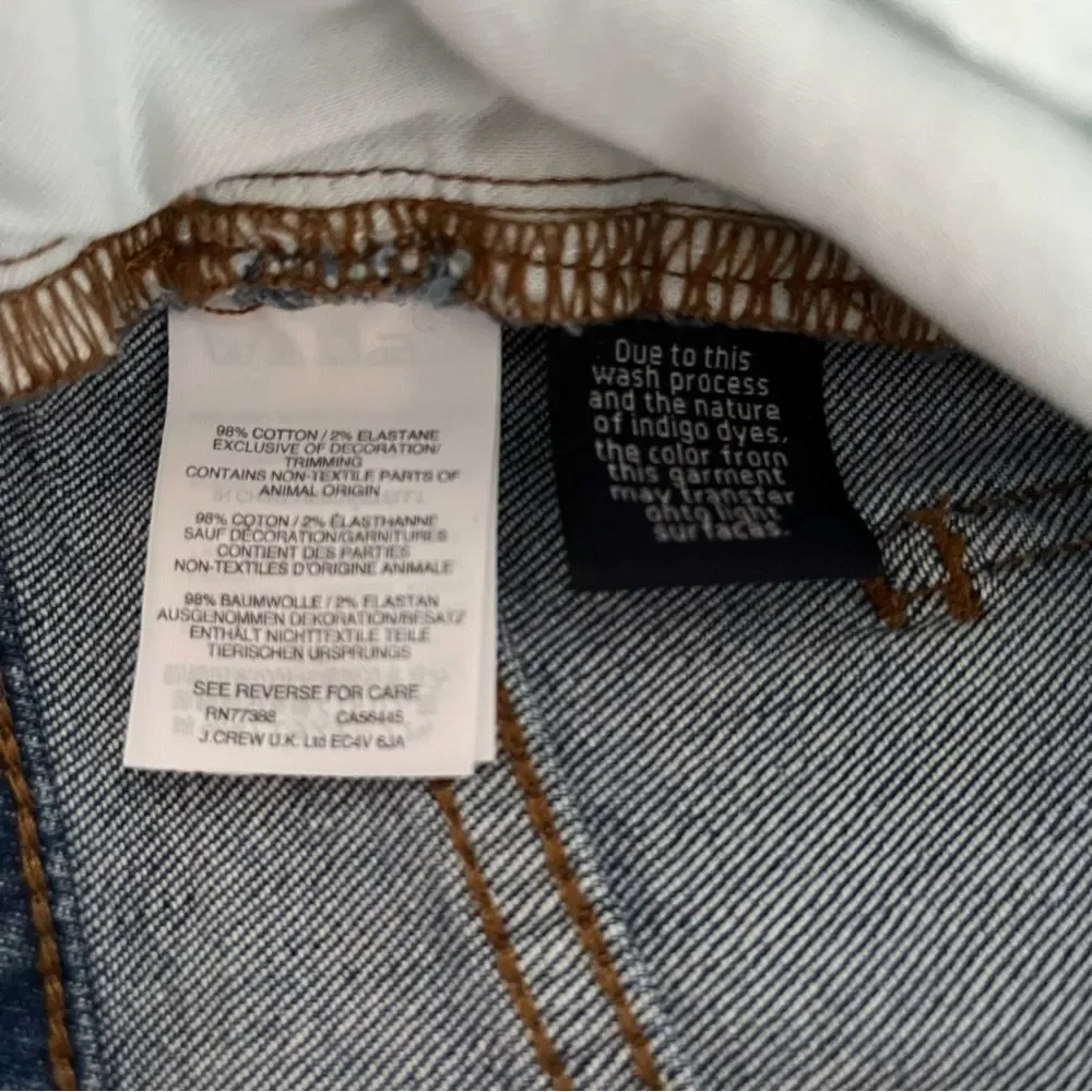 Madewell The High Rise Slim Boyjean Distressed Raw Hem, Size 26